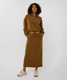 Esqualo Skirt midi modal - Olive