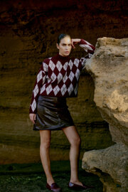 B-Young BYDAINA SKIRT - CHOCOLATE PLUM