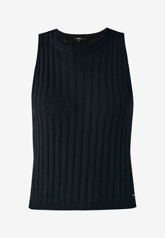 Mexx Twin set knit rib top Black