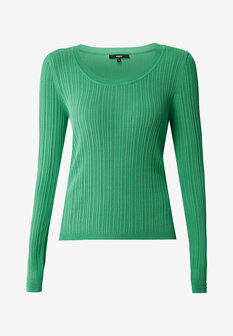 Mexx rib knit top with long sleeves