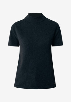 Mexx Short sleeve pullover with turtle neck Black
