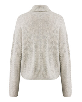 Mexx Cable knit pullover with roll