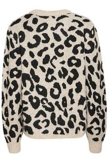 B-Young Trui leopard beige/zwart