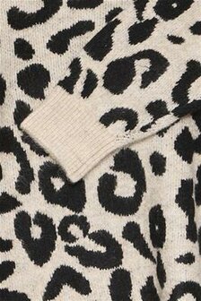 B-Young Trui leopard beige/zwart