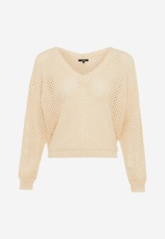 Mexx V-neck open sequins knitted pullover