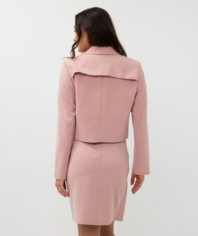 ESQUALO Korte blazer chalk pink