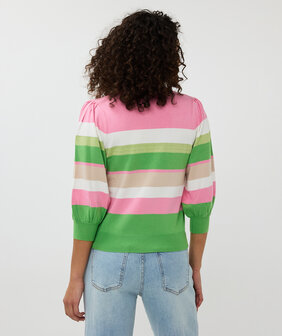 ESQUALO Sweater striped Rose