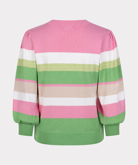 ESQUALO Sweater striped Rose