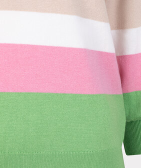 ESQUALO Sweater striped Rose