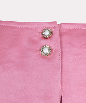 ESQUALO Blouse R-neck satin look Rose