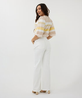 ESQUALO Sweater striped Yellow