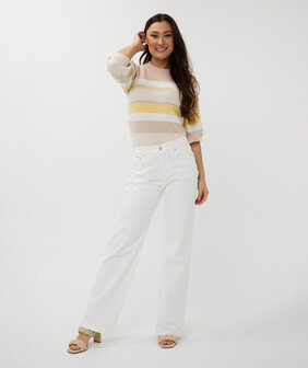 ESQUALO Sweater striped Yellow