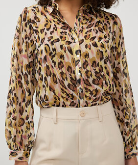ESQUALO Blouse basic Leopard Dream