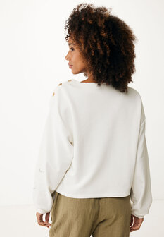 Mexx Boat neck embroidery sweat