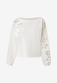 Mexx Boat neck embroidery sweat