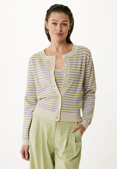Mexx Striped knit cardigan/Lavender