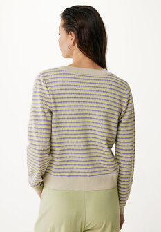 Mexx Striped knit cardigan/Lavender