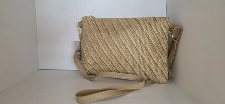 Tasje Khaki gold / coffee gold