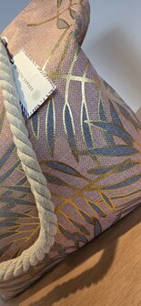 Strandtas oud roos met goud