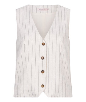 Esqualo Gilet linen stripe
