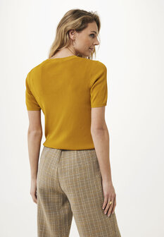 Mexx GERBERA Short sleeve knit - Yellow Brown