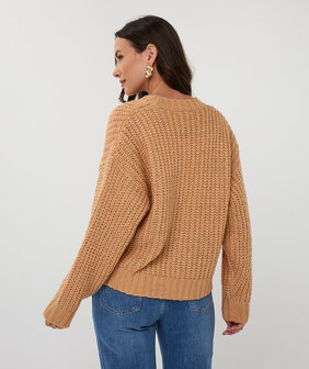 Esqualo Cardigan oversize lurex - Candy