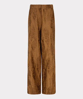 Esqualo Trousers animal jacquard - Olive