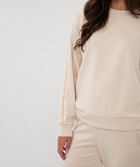 Esqualo Sweater rhinestones modal - natural