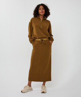 Esqualo Skirt midi modal - Olive
