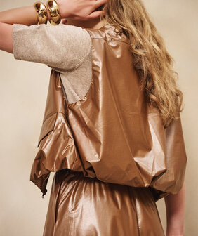 ESQUALO Bodywarmer Metallic PU - Bronze Metalli
