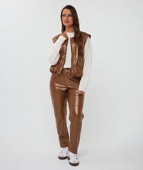 ESQUALO Bodywarmer Metallic PU - Bronze Metalli