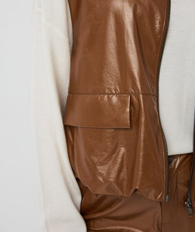 ESQUALO Bodywarmer Metallic PU - Bronze Metalli