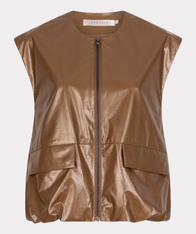 ESQUALO Bodywarmer Metallic PU - Bronze Metalli
