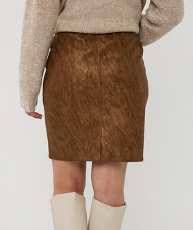 ESQUALO Skirt sporty metallic PU