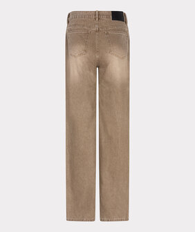 Esqualo Trousers wide leg garment dye - Light Caramel