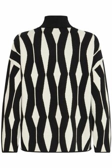 B-Young BYOTARI JACQUARD JUMPER - METEORITE - Black