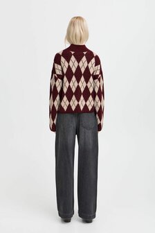 B-Young BYNAFTA ARGYLE JUMPER - PORT ROYALE