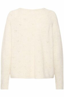 B-Young BYMONNA VNECK JUMPER - Birch Melange