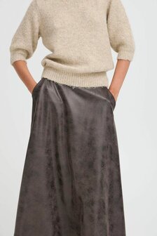 B-Young BYDIMION SKIRT - Brown Vegan Leather Mix