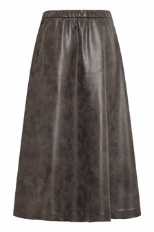 B-Young BYDIMION SKIRT - Brown Vegan Leather Mix