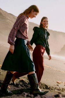 B-Young BYDANTA WIDE LEG PANTS - Roan Rouge Mel