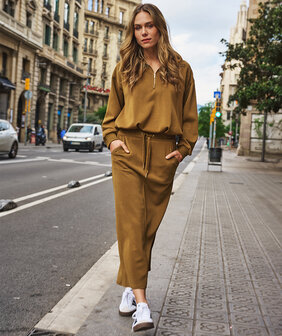 Esqualo Sweater rhinestones modal - Olive