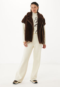 Mexx Teddy waistcoat - Dark Brown