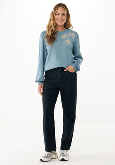 Mexx Flower sweater I Smoke Blue