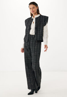 Mexx Sequins tweed waistcoat - Black