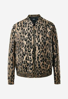 Mexx Leopard jacquard bomber - Multicolor