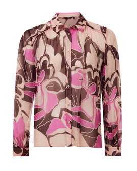 Mexx Blouse roze bruine tinten