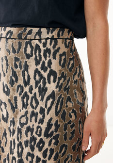 Mexx Animal jacquard skirt leopard I Multicolor