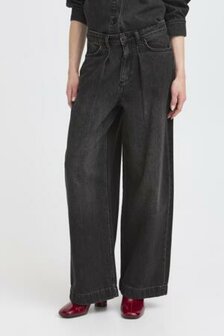 B-Young BYKANOA WIDE JEANS - Black Denim