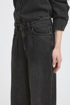 B-Young BYKANOA WIDE JEANS - Black Denim